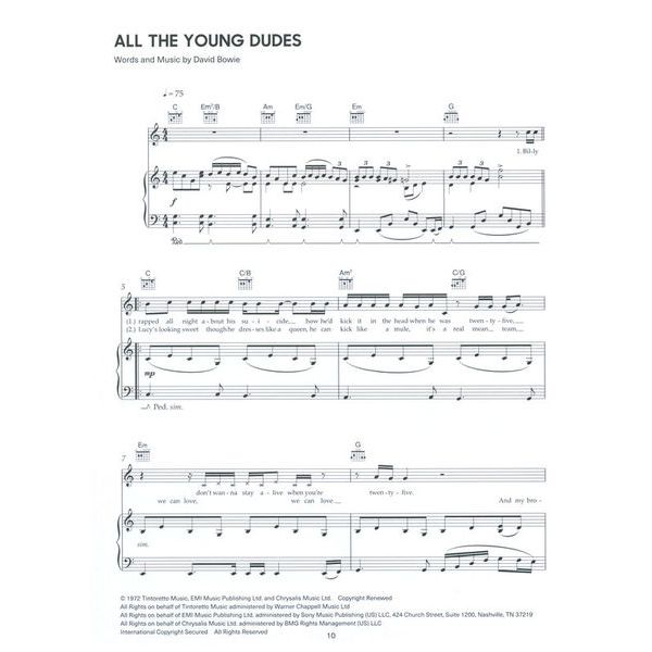 Faber Music David Bowie Hits