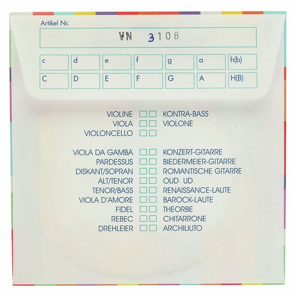 K&uuml;rschner Theorbo Single String B1