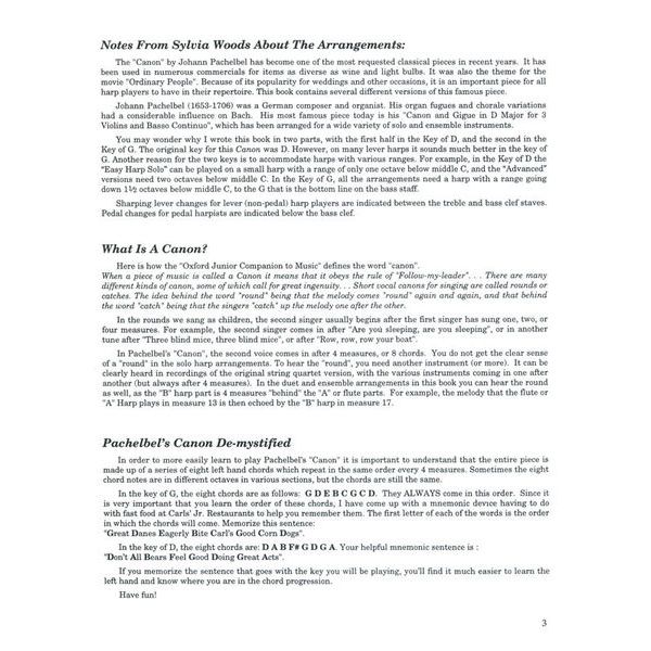 Hal Leonard Pachelbel Canon Harp