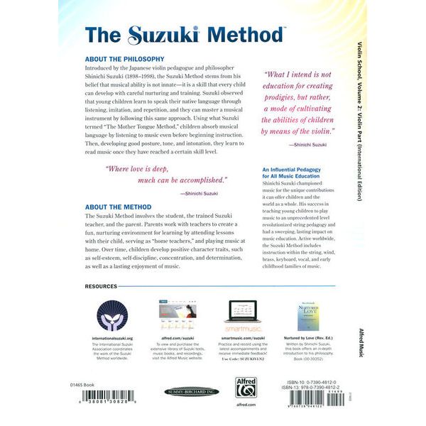 Alfred Music Publishing Suzuki Violin School 2