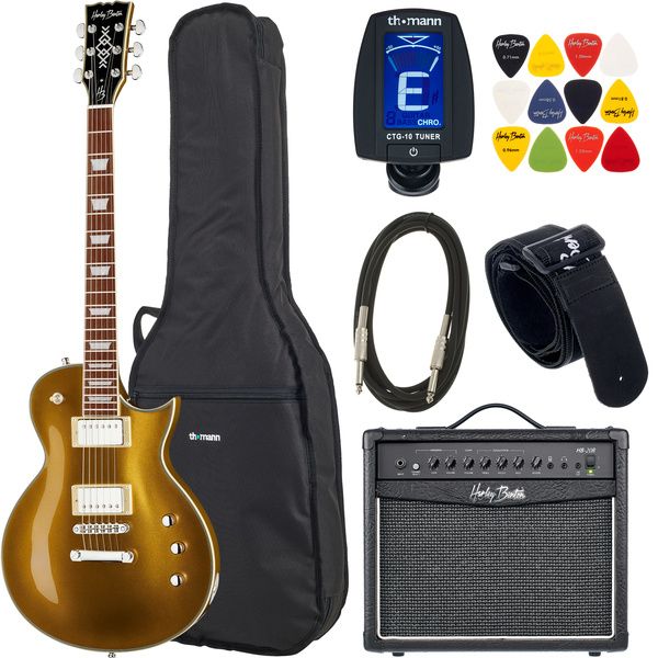 Harley Benton SC-Custom III Gold Top Set