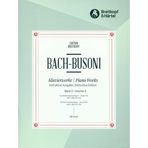 Breitkopf & Hrtel Bach/Busoni Wohltemperiert 1/1