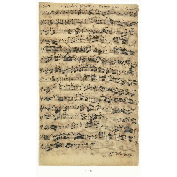 Henle Verlag Bach Flötensonate Faksimile