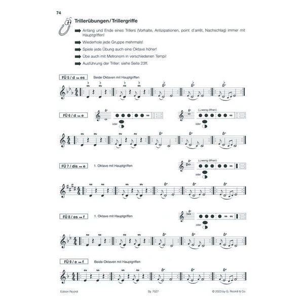 Ricordi Flöte Spielen C