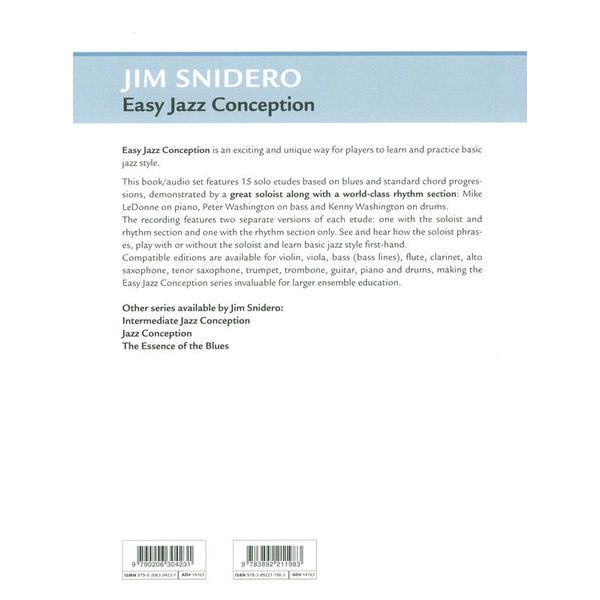 Advance Music Easy Jazz Conception Trombone