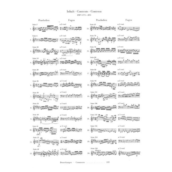 Henle Verlag Bach Wohltemperiert Klavier II