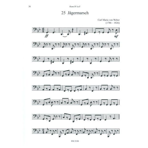 Friedrich Hofmeister Verlag Waldhornquartette 2