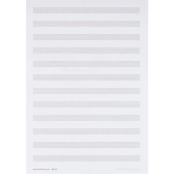 Schott Notenblock Music Paper A4