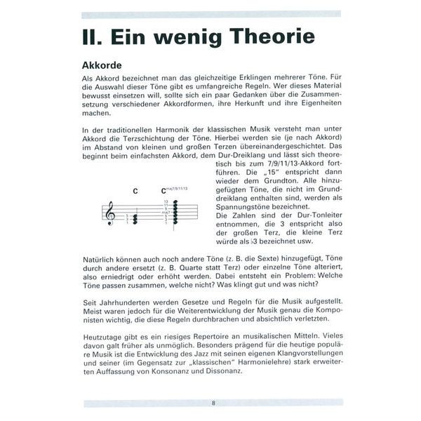 Voggenreiter Keyboardtabelle
