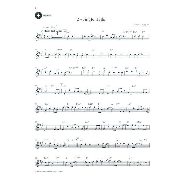 Schott Jazzy Christmas for Alto Sax