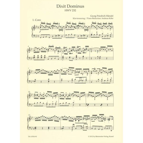 Brenreiter Hndel Dixit Dominus
