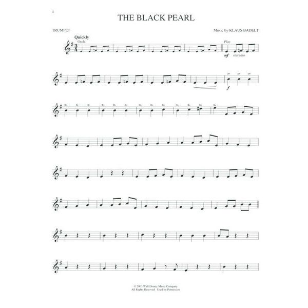 Hal Leonard Pirates Of The Caribbean Trump