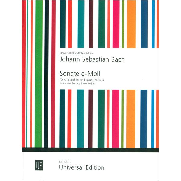 Universal Edition Bach Sonate g-moll