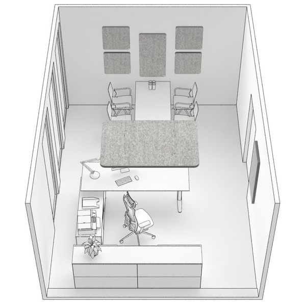 t.akustik Office Set Single SGR