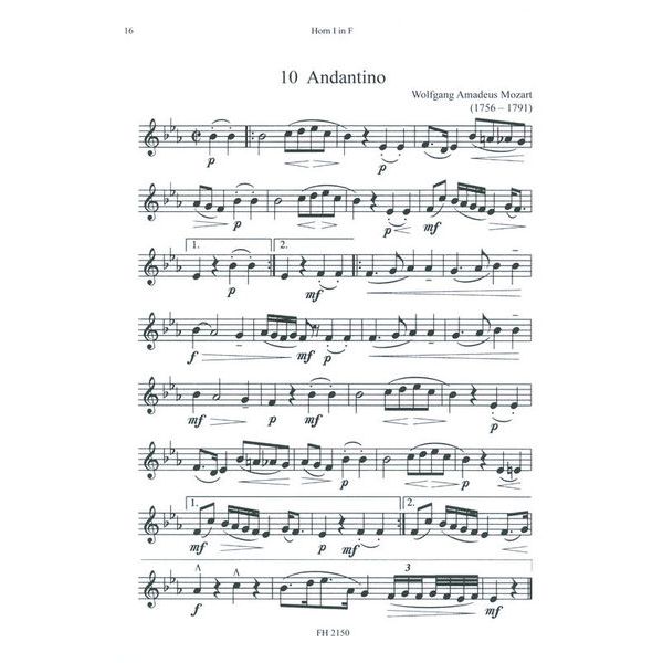 Friedrich Hofmeister Verlag Waldhornquartette 2