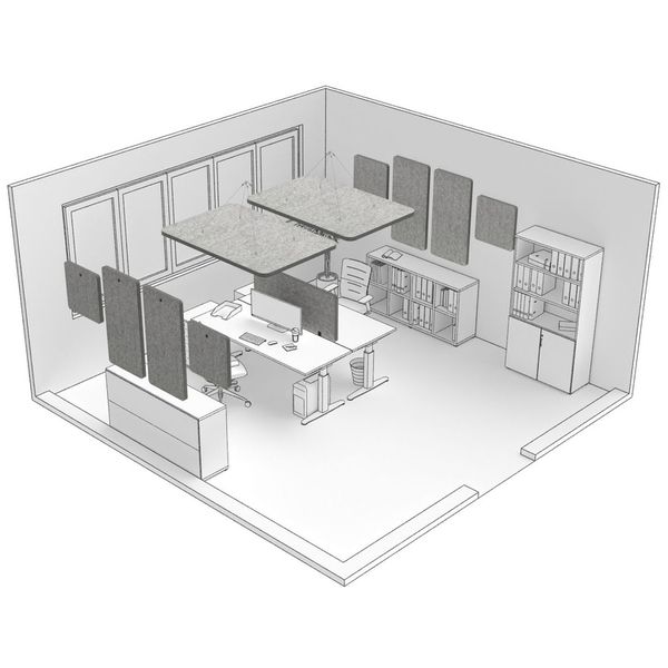 t.akustik Office Set Duo SGR