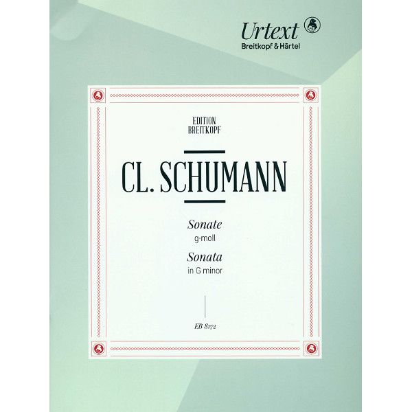 Breitkopf & Hrtel Cl. Schumann Sonate g-moll