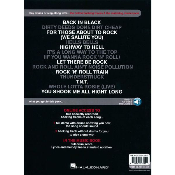 Wise Publications Best of AC/DC for Drums