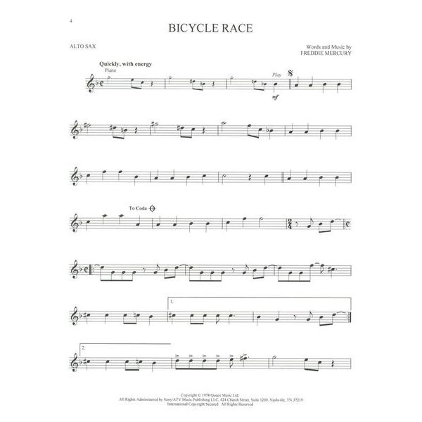 Hal Leonard Queen Alto Sax Play-Along