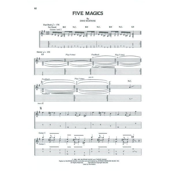 Hal Leonard Megadeth Rust In Peace