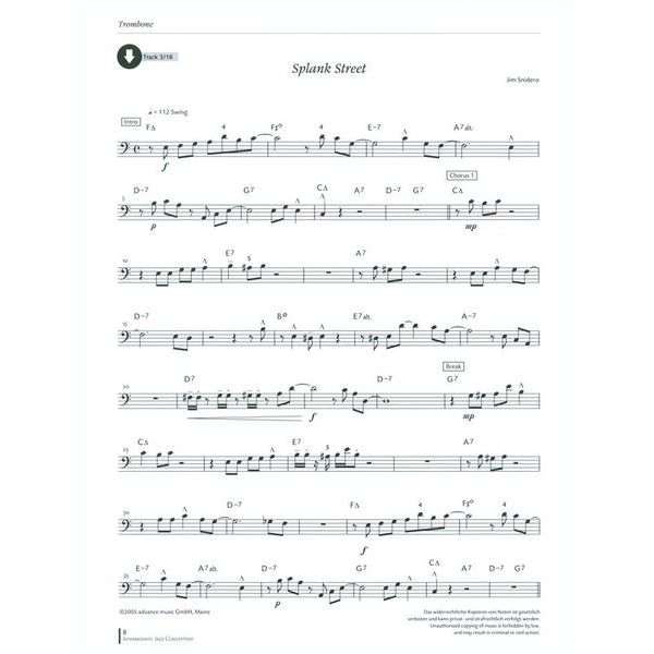 Advance Music Inter Jazz Conception Trombone