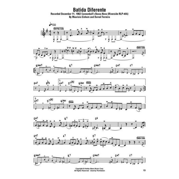 Hal Leonard Cannonball Adderley Omnibook C