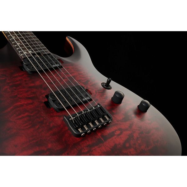 Harley Benton Amarok-6 BKRD Quilted Burst