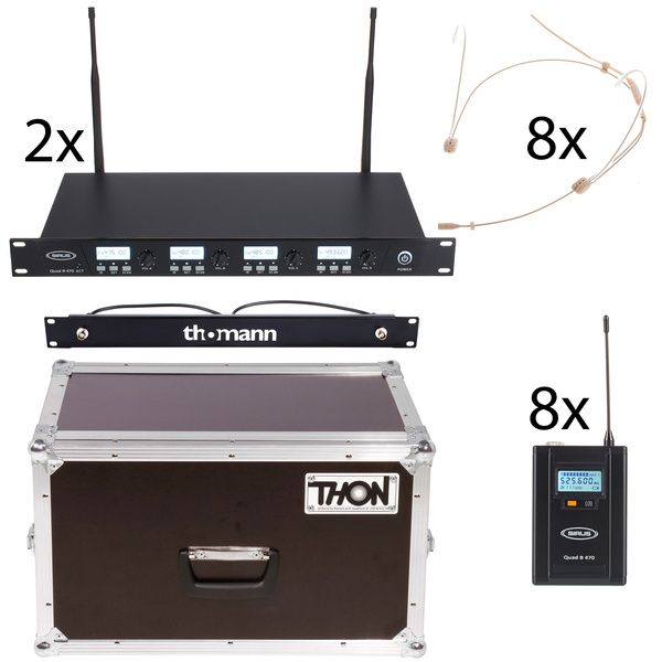 Sirus Quad R/8B 8 Headmike O 470 Set