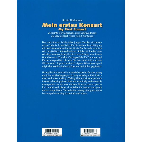 Schott My First Concert Trumpet