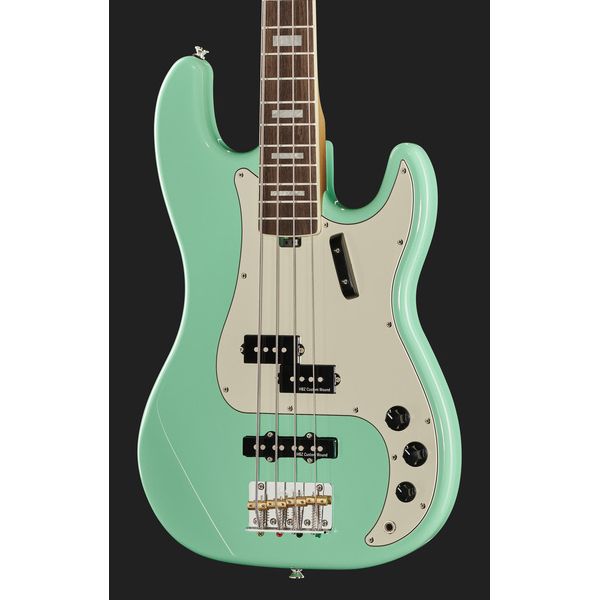 Harley Benton MV-4PJ Seafoam Green w/Case