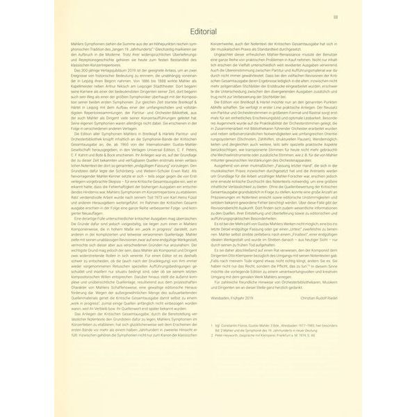 Breitkopf & Hrtel Mahler Symphonie Nr. 5
