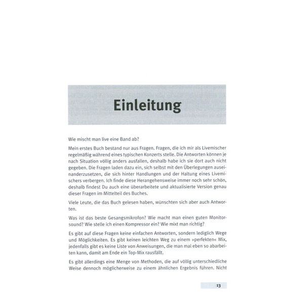 mitp Verlag  Live mischen