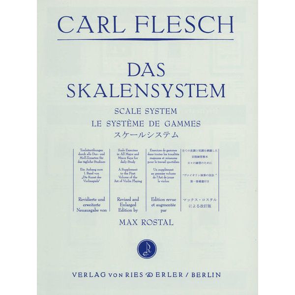 Ries und Erler Musikverlag Das Skalensystem