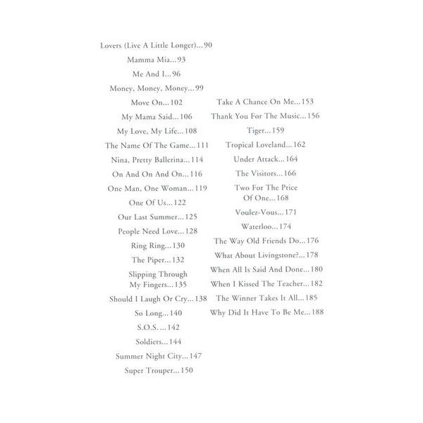 Wise Publications Little Black Book Abba