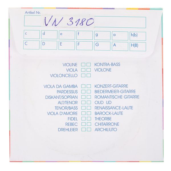 K&uuml;rschner Arch Lute 13th Course G