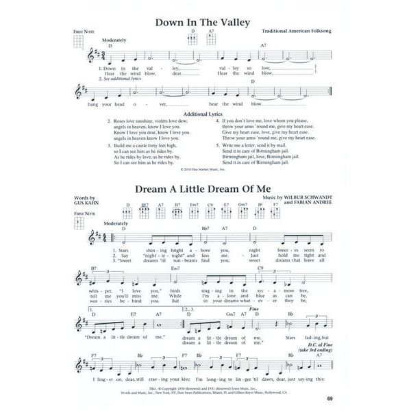 Hal Leonard The Daily Ukulele 365 Songs