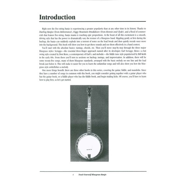 Oak Publications Teach Yourself Bluegrass Banjo