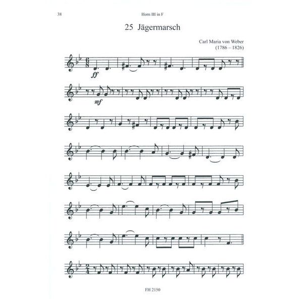 Friedrich Hofmeister Verlag Waldhornquartette 2