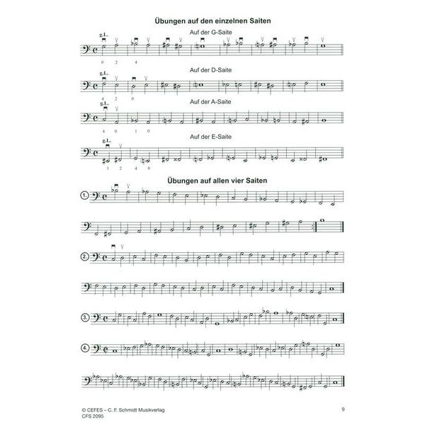 C.F. Schmidt Musikverlag Kontrabass-Schule 1