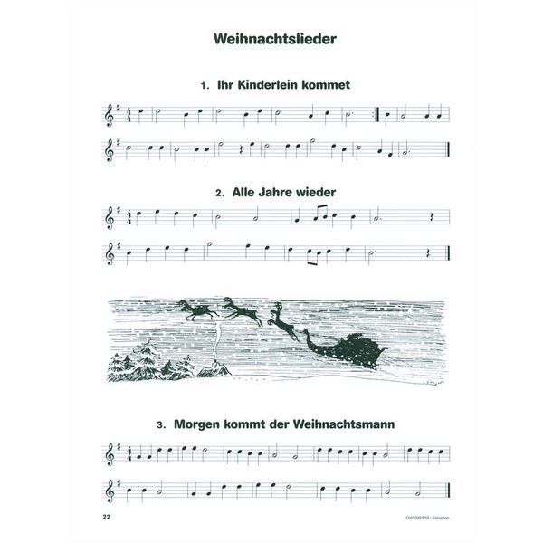 De Haske H&ouml;ren Lesen Lieder 1 Saxophone