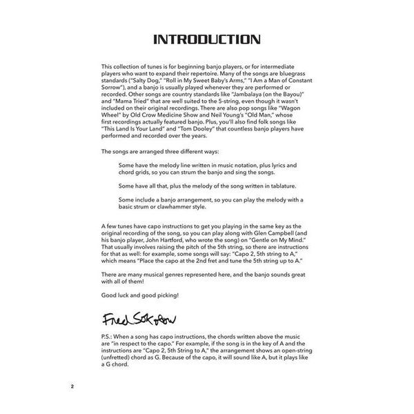 Hal Leonard Simple Songs for Banjo