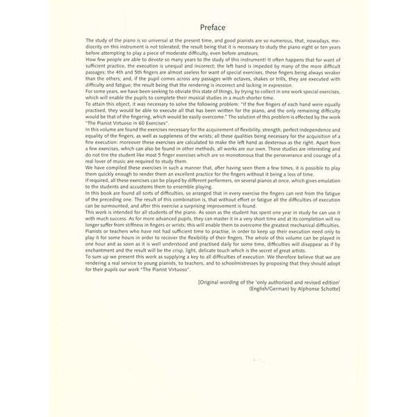 Schott The Virtuoso Pianist Hanon