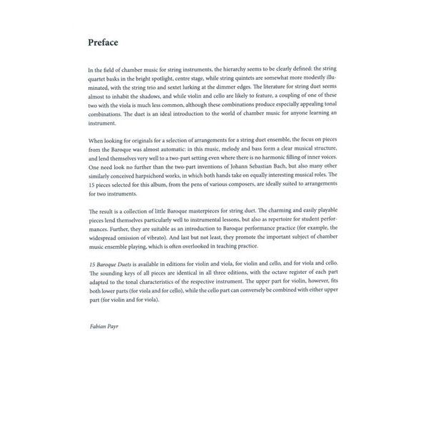 Ricordi Barock-Duos Violin und Viola