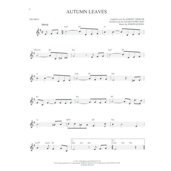 Hal Leonard 101 Jazz Songs for Trumpet