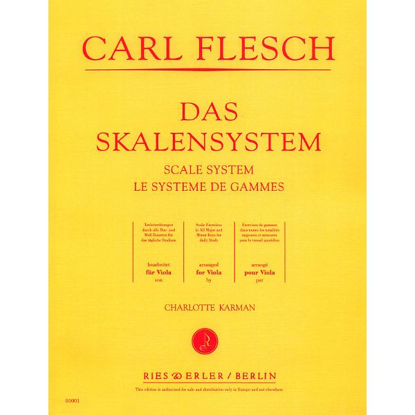 Ries und Erler Musikverlag Das Skalensystem for Viola