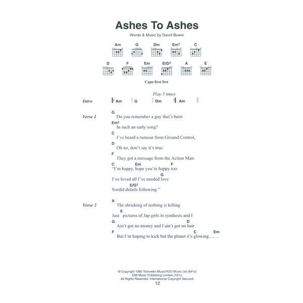 Wise Publications Little Black David Bowie