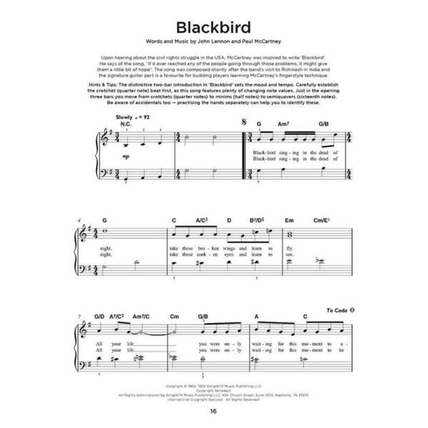 Hal Leonard Really Easy Piano Beatles