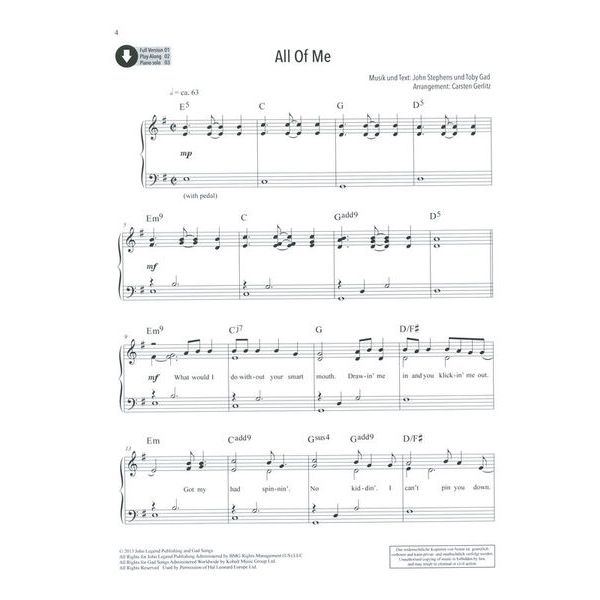 Schott Pop Piano Playlist 1