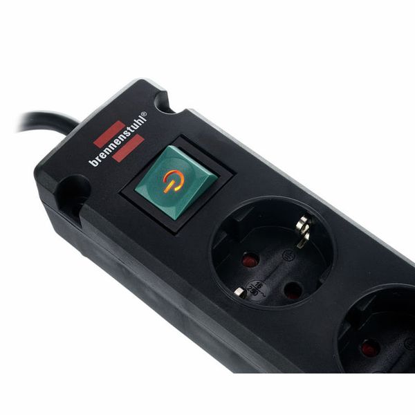 Brennenstuhl Bremounta Socket Strip 6Way BK
