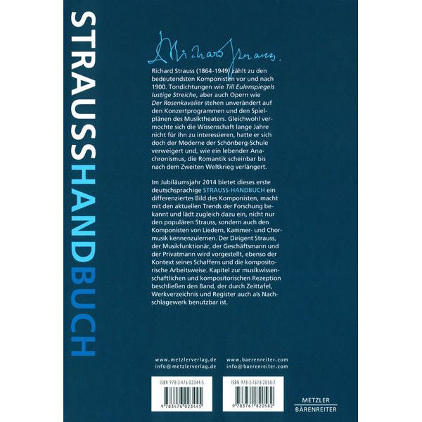 Brenreiter Richard Strauss-Handbuch